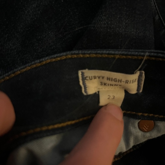 Madewell Dark Blue Women's Curvy High Rise Jeans - Picture 5 of 5